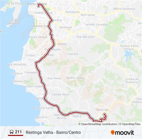 Horários de ônibus de 211 Restinga Velha EPTC  .